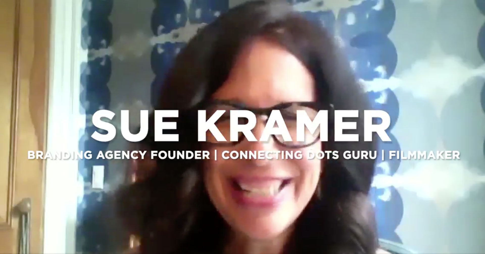 Sue Zarco Kramer video screencap from the You Are Dope Show Interview