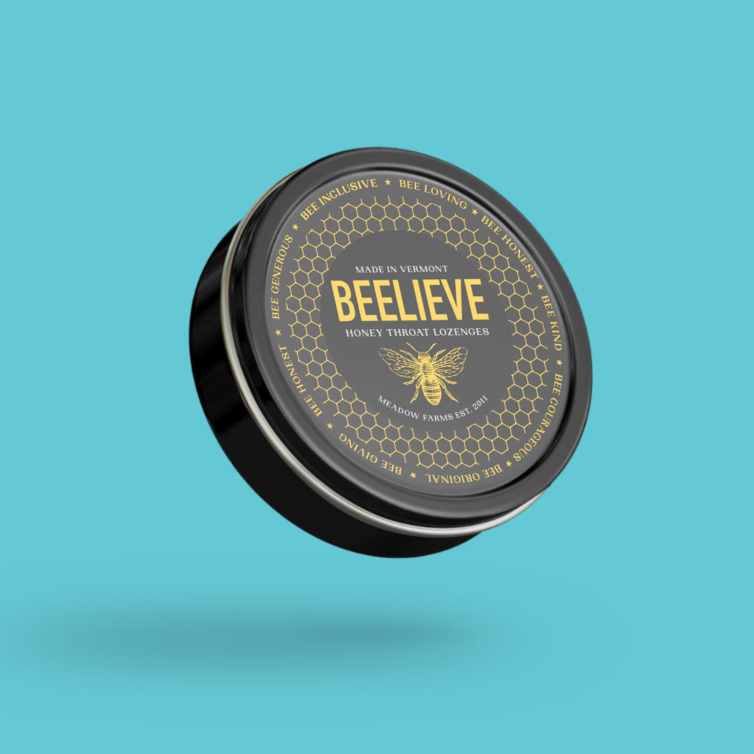Beelieve honey throat lozenges made in vermont